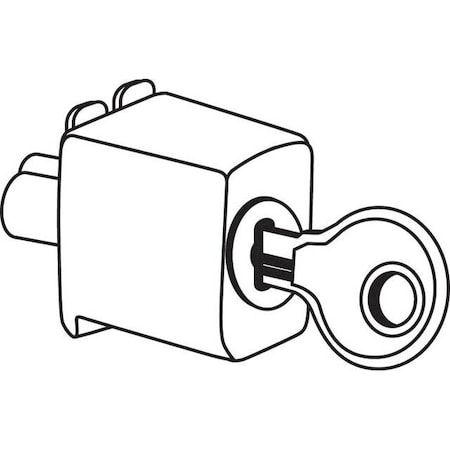 Strybuc Latch Push Button Keyed 19-127